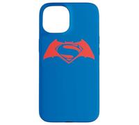 Carcasa para iPhone 15 Batman v Superman Simple Red Logo