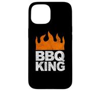 Carcasa para iPhone 15 BBQ King Barbacoa Parrilla Ahumado Patio Trasero Cocina Patio Trasero