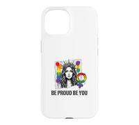 Carcasa para iPhone 15 Be Proud and Be You Rainbow LGBTQ Pride Feminista
