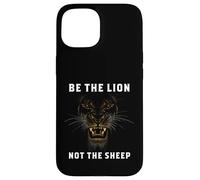Carcasa para iPhone 15 Be The Lion Not The Sheep León motivación Refranes
