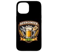 Carcasa para iPhone 15 Beergineer - Divertido Juego de Palabras casero para elaborar Cerveza Artesanal