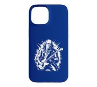 Carcasa para iPhone 15 Benjamin Franklin Toca la Guitarra