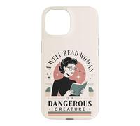 Carcasa para iPhone 15 Bien Leído Mujer Amante Libro Feminista Lector Bibliófilo
