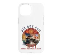 Carcasa para iPhone 15 Big Boy 4014 Locomotora de Vapor Vintage Americano