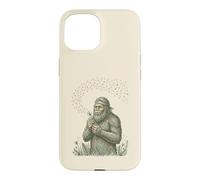 Carcasa para iPhone 15 Big-Foot Soplando Diente de León Deseos Vintage Naturaleza Amante 1