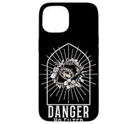 Carcasa para iPhone 15 Biker Mom Danger Sin Filtro