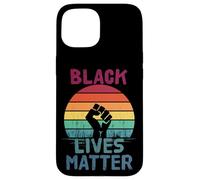 Carcasa para iPhone 15 Black Lives Matter Anti Racismo Igualdad Negro Historia Mes