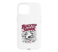 Carcasa para iPhone 15 Blacktip Shark Hello Sharky Atacando Océano