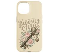 Carcasa para iPhone 15 Bloom In Chaos Vintage Key Roses Floral Cita