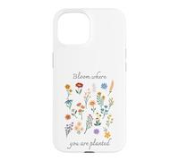 Carcasa para iPhone 15 Bloom Where You Are Planted Gardening Floral Motivational