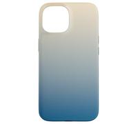 Carcasa para iPhone 15 Blue Beige Gradient Aesthetic - Minimalist Ombre Design for