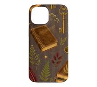 Carcasa para iPhone 15 Botánicos de la Biblioteca de Medianoche