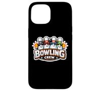 Carcasa para iPhone 15 Bowling Crew Friends Team Pins con Gafas De Sol Compañeros De Equipo Diversión
