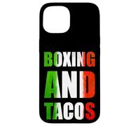 Carcasa para iPhone 15 Boxing and Tacos Latinx The Mexican Style Boxing México