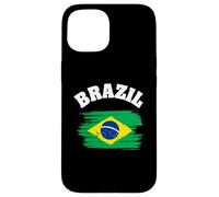 Carcasa para iPhone 15 Brazil National Flag Country Pride Roots Vintage Gift