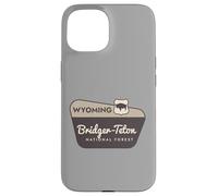 Carcasa para iPhone 15 Bridger-Teton National Forest Wyoming Señal de Bienvenida Vacaciones