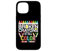 Carcasa para iPhone 15 Broken Crayons Still Color Mental Health Awareness Men Women