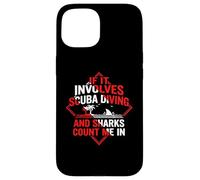 Carcasa para iPhone 15 Buceo | Si Involucra Buceo y Tiburones Cuenta Conmigo