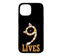 Carcasa para iPhone 15 Bufanda con Orejas de Gato Cat Nine Lives