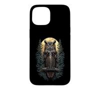 Carcasa para iPhone 15 Búho Nocturnal Bird of Prey Silent Wise Spirit Hunter