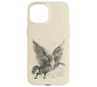 Carcasa para iPhone 15 Caacrinolaas Un Perro Demonio con alas de Griffin