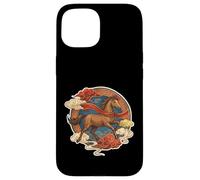 Carcasa para iPhone 15 Caballo del Zodiaco Chino Lunar