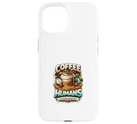 Carcasa para iPhone 15 Café Antes de los Humanos Diseño gráfico Divertido