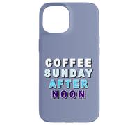 Carcasa para iPhone 15 Café Sunday Afternoon café Domingo por la Tarde y Pastel