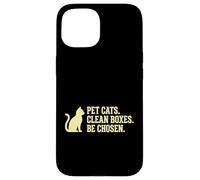 Carcasa para iPhone 15 Cajas limpiadoras para Gatos felinos, dueños de Mascotas, Amantes de los Gatos