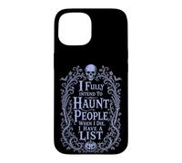 Carcasa para iPhone 15 Calavera Sarcástica Asustar Personas Dark Humor Halloween