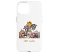Carcasa para iPhone 15 Camisa de San Jorge Montando en un Caballo