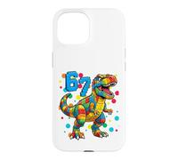 Carcasa para iPhone 15 Camiseta Dino I Play with Bricks 6 7 Hours per Day