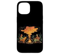 Carcasa para iPhone 15 Campfire Friends Night Camping Naturaleza Camper Campamento