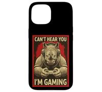 Carcasa para iPhone 15 Can't Hear You Im Gaming Rhino Funny Gamer Art para Hombres y Mujeres