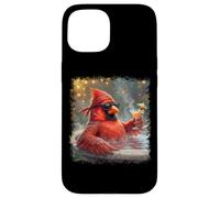 Carcasa para iPhone 15 Cardenal Norteño Aves Biólogo Animal Ornitólogo Pájaro