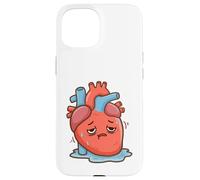 Carcasa para iPhone 15 Cardiólogo. Insuficiencia cardíaca. Dibujos Animados. Ataque cardíaco. Salud