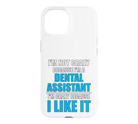 Carcasa para iPhone 15 Carrera Dental Amo mi Trabajo Asistente Dental Loco