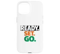 Carcasa para iPhone 15 Carrera Ready Go Marathon Go Time Get Moving Sprinter de 10 km y 5 km