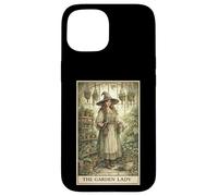 Carcasa para iPhone 15 Carta de Tarot The Garden Lady Botanist Gardening