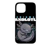 Carcasa para iPhone 15 Cartoon Enigma Axolotl Animal Lover Lindo Axolotls