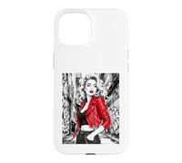 Carcasa para iPhone 15 Chaqueta roja Glamour Muse Urban Alley Fashion Ink Art