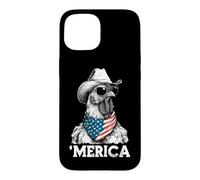 Carcasa para iPhone 15 Chicken Farm Free Range - Sombrero de Vaquero con Bandera Estadounidense