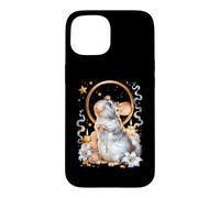 Carcasa para iPhone 15 Chinchilla Coquette Católico Sagrado Vintage Kitsch Rosario