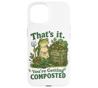 Carcasa para iPhone 15 Chiste humorístico de Rana de jardinería