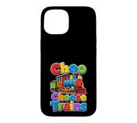 Carcasa para iPhone 15 Choo Elegir Trenes Divertido Tren Amante Juego de Palabras