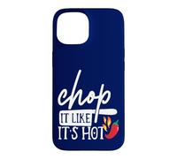 Carcasa para iPhone 15 Chop It Like Its Hot Pepper - Disfraz Divertido de Humor de Chef