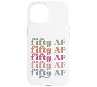 Carcasa para iPhone 15 Cincuenta AF Hombres Mujeres Adjetivos Favoritos Divertidas Palabras atrevidas