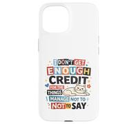 Carcasa para iPhone 15 Cita de Humor sarcástico de Palabras tácitas