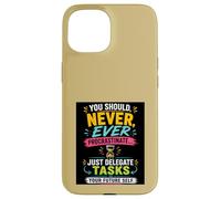 Carcasa para iPhone 15 Cita Divertida de procrastinación, motivación humorística