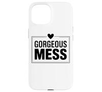 Carcasa para iPhone 15 Cita Divertida del Caos del Amor Propio magnífico lío